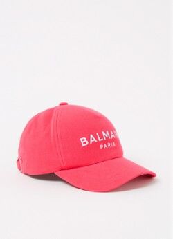 Balmain Pet met logoborduring - Fuchsia