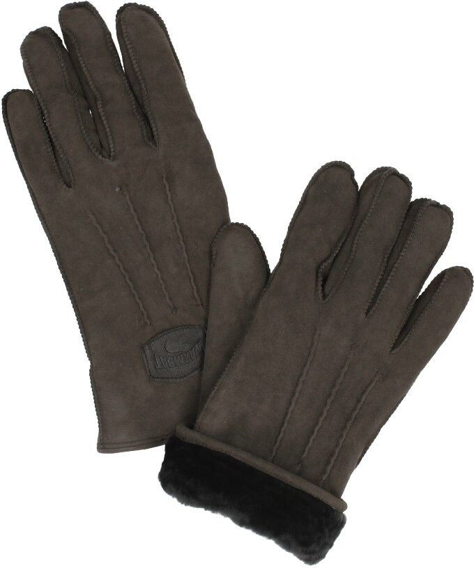 Warmbat - Gloves Men  - Donkerbruin - Size: S - male