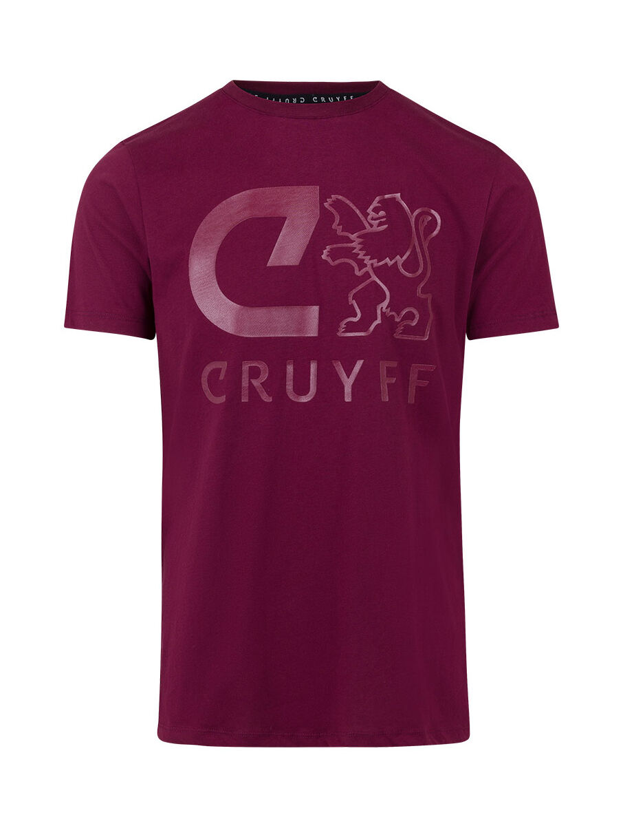Cruyff - Hernandez Ss Tee  - Bordeaux - Size: XL - unisex