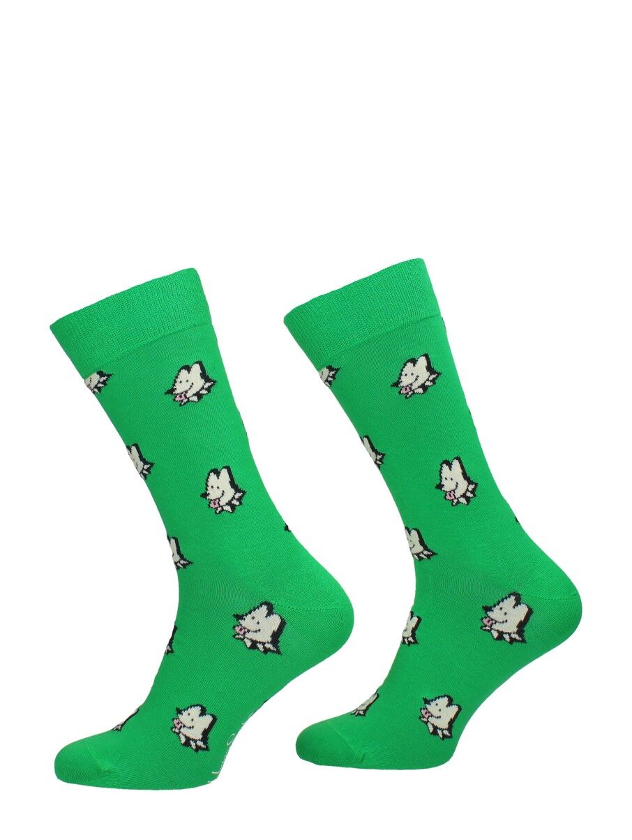 Happy Socks - Dog Sock  - Groen - Size: 41-46 - unisex