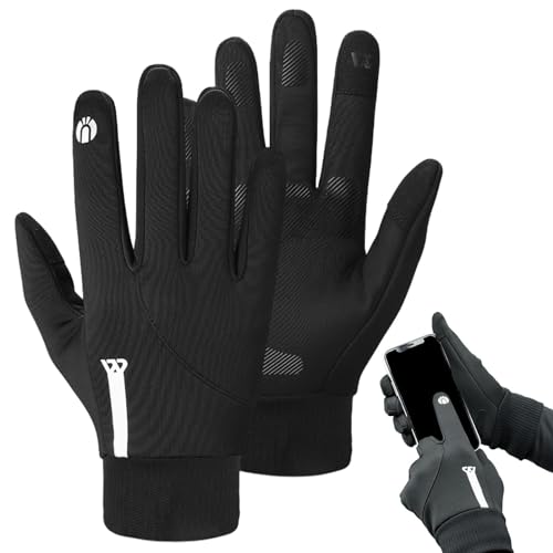 Dmuzsoih Thermische fietshandschoenen, winterfietshandschoenen   Touchscreen fietshandschoenen,Warme skihandschoenen, reflecterende winterhandschoenen, antislip winddichte fietshandschoenen voor