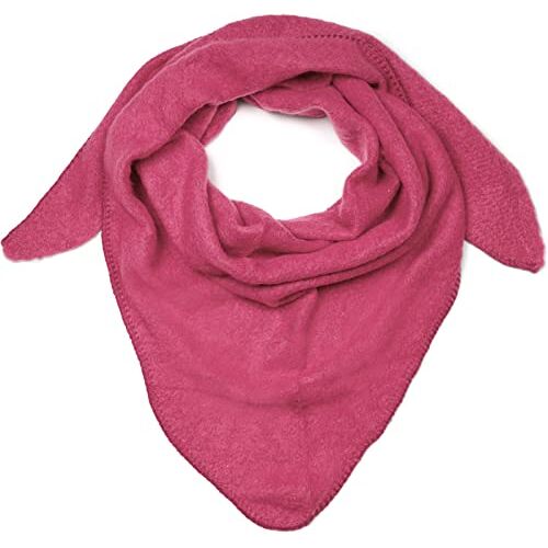 styleBREAKER Dames XXL gebreide driehoekige sjaal licht gevlekt, driehoekige sjaal, winterse sjaal warm zacht, sjaal 01017128, Kleur:Roze