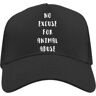 Functon+ Geen excuus voor dierenmisbruik Mesh Back Trucker Cap Verstelbare Snapback Hoed Casual Zwart, Zwart, Eén Maat