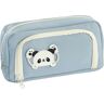 XUEPAYZK Pencil caseCute Panda Pencil Cases For Pencil Bag For Student High Capacity Staionery Storage Bag-Blue