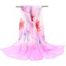 LHEZXS Scarves Silk Scarf Women'S Scarf Shawl Summer Thin Sun Protection Beach Gauze Scarf Long-B-160X50Cm