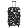 BREAUX Zwart-wit bloemenprint bagage beschermingshoes eenheidsmaat, XL, geschikt voor bagage van 67-100 cm, zwart-wit bloemenprint, XL, Zwart-witte bloemenprint, XL