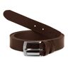 Ladeheid Heren Riem Leren Riem Overtollige Lengte L11(Bruin-1 (3 cm), 130 cm x 3 cm (Totale lengte 147,5 cm))