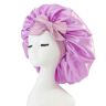 CBLdF Shower cap Bonnets Satin Hat Hair Night Satin Bonnet Satin Hat To Sleep Bonnets For Women Cap Beanie Curly Braid Hair-11