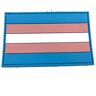 Patch Nation Trans Transgender LGBTQ Pride vlag PVC patch klittenband embleem badge