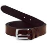 Ladeheid Heren Riem Leren Riem Overtollige Lengte L11 (Bruin-3 (3 cm), 130 cm x 3 cm (Totale lengte 147,5 cm))