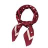 Generic Scarfs for Women Silk 70x70cm Kerchief Scarves Scarf Women Scarf Ribbon Polka Neck Dot Scarf Head Wraps Silk (Wine, 70X70cm)