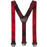 Härkila Tech bretels, bretels voor jagers, bretels voor mannen, bretels voor de jacht (Shadow Brown/Red), rood, Eén Maat