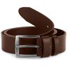 Ladeheid Heren Riem Leren Riem Overtollige Lengte L11(Bruin-2 (4 cm), 150 cm x 4 cm (Totale lengte 167,5 cm))