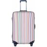 BREAUX Kleurstrepen. Afdrukken Bagage Beschermhoes, One Size, M, Geschikt voor bagage van 66-61 cm, kleurstrepen., M, Kleur strepen., M