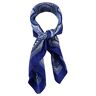 TigerTie Dames halsdoek halsdoek patroon halsdoek grootte 60 x 60 cm, Blauw Marine Royal Zilver Grijs, Größe: ca. Länge 60 cm, Breite 60 cm