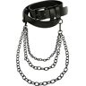 Urban Classics Uniseks riem met kettingriem, zwart, L/XL, zwart, L/XL