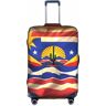 BREAUX Arizona Flag-Standard Print Bagage Beschermhoes, One Size, L, Geschikt voor bagage van 66-65 cm, Arizona Flag-standaard, L, Arizona Vlag standaard, L