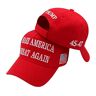 Yanmcxly Make America Great Again Hat MAGA Baseball Cap USA Presidentiële geborduurde hoed, Rood, one size
