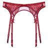 HNYBD Vrouwen Jarretel Riemen Kant Kousenband Riem Kousen Retro Jarretel Riem Lingerie Set Voor Holdup Kousen, Rood, M