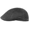 Stetson Level Pet met Klep Heren flat hat zomer cap voor Zomer/Winter L (58-59 cm) zwart