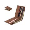 YLXCKGS Wallet Fashion Rfid Men Wallets Mens Wallet With Coin Bag Zipper Small Mini Wallet Purses New Design Wallet Slim Money Bag-Brown_A