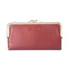 TEMKIN Wallet Women Fashionable Soft Leather Long Wallet Multi Card Zero Wallet-Wine Red