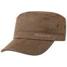 Stetson Stampton Army Pet Heren zomer cap zonnecap katoenen metalen gesp met klep voor Lente/Zomer XL (60-61 cm) bruin