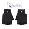 GXJIXf Heated Gloves, Flexible USB Heated Mitten, Windproof Thermal Gloves, USB Heated Gloves for Women (one size,Black)