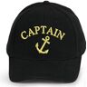 4sold Mannen Vrouwen 100% Katoen Oude Mariner, Captain Cabin Boy Crew Eerste Mate Yachting Baseball Cap Inscriptie Lettering Zwart Goud