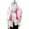 LHEZXS Scarves Silk Scarf Women'S Spring, Autumn And Winter Flower Mother'S Gauze Scarf Long Thin Shawl Scarf-T-90Cmx180Cm