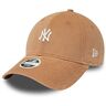 New Era New York Yankees Baseball Cap braun Cord MLB Kappe Strapback-Verschluss Damen Frau One-Size