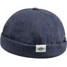 Clakllie Summer Docker Cap 100% katoen dockermuts beanie pet Thin Sailor Cap Unisex havenarbeider muts rollrand muts, CT84-marineblauw, Eén maat