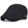 Yixda Pet, met klep, flatcap, sportpet, mesh, zwart, Eén maat