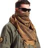 FREE SOLDIER Halsduk/huvudduk Shemagh, Pali Scarf Taktisk Scarf Arabian Desert Scarfs Unisex triangelscarf, 110 * 110 cm, Brun