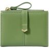 TEMKIN Wallet Women Simple Buckle Zipper Short Wallet With Multiple Card Slots Zero Wallet-Green