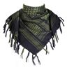 FREE SOLDIER Halsduk/huvudduk Shemagh, Pali Scarf Taktisk Scarf Arabian Desert Scarfs Unisex triangelscarf, 110 * 110 cm,svart gr枚n