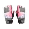 Ultrasport Advanced Rocky Ski-handschoenen, voor kinderen, zwart/grijs/wit/roze, 12-14 jaar