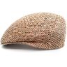 Wegener Flatcap sportief natuurstro zeegras pet unisex, Natuurlijk stro/zeegras, S