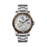 The Automotive Collection 45 MM Steel Skeleton Grey Skeleton Dial One Size Male