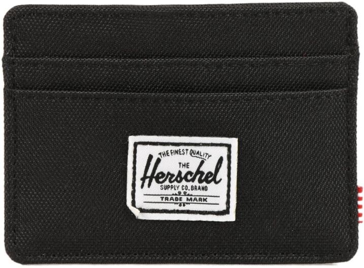 Herschel Charlie RFID Cardholder-Black Crosshatch