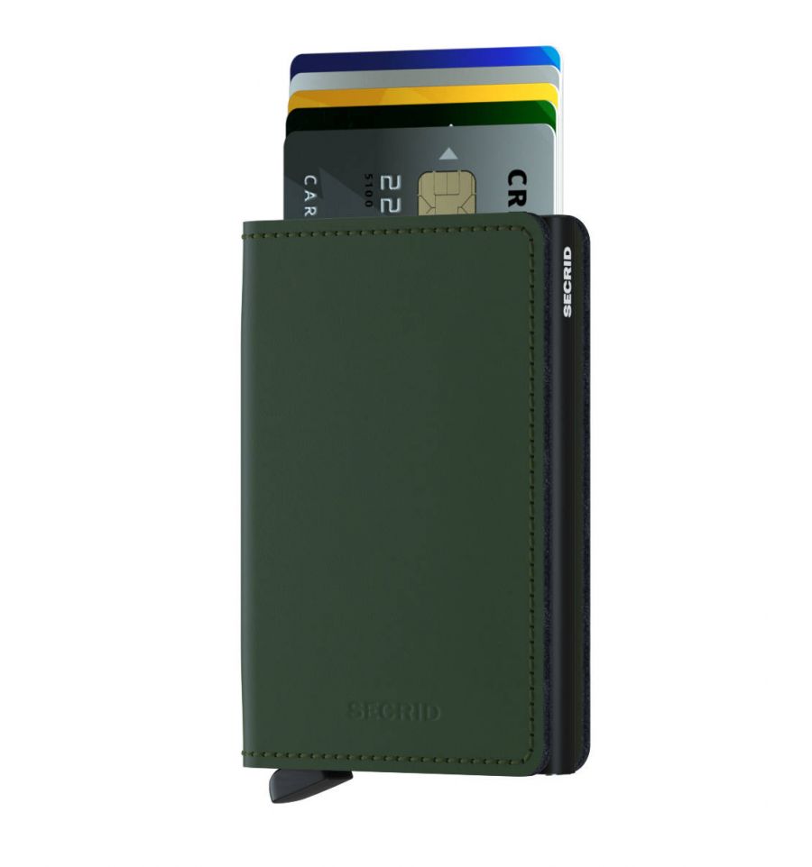 Secrid slimwallet - Mat - Groen - Zwart