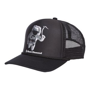 Black Diamond Flat Bill Trucker Hat Spaceshot Print OS