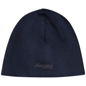 Bergans Of Norway Youth Cotton Beanie Navy Blue/Solid Dark Grey OS