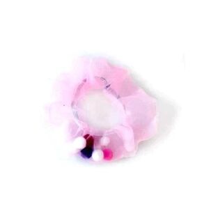 Onfleek Organza Scrunchie Pompom - Pompom Light Pink