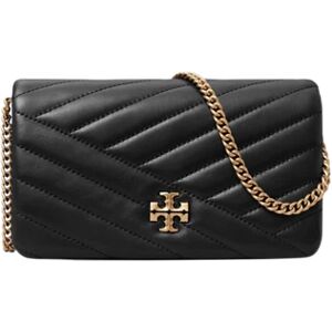 Tory Burch Kira Chevron Chain Wallet - Black One Size