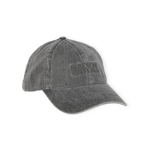 Ganni Cap Hat Denim - Black One Size