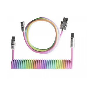 Maxmount Colorful Gradient Coiled Cable Usb-C - Rainbow