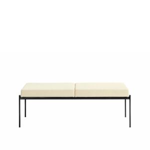 Artek Kiki Bench 2-Sits, Läder L1, Cream