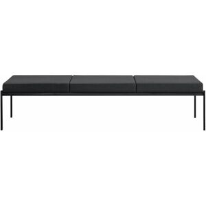 Artek Kiki Bench 3-Sits, Läder L1, Red