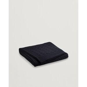 Ralph Lauren Home Cable Knitted Cashmere Throw Midnight Black